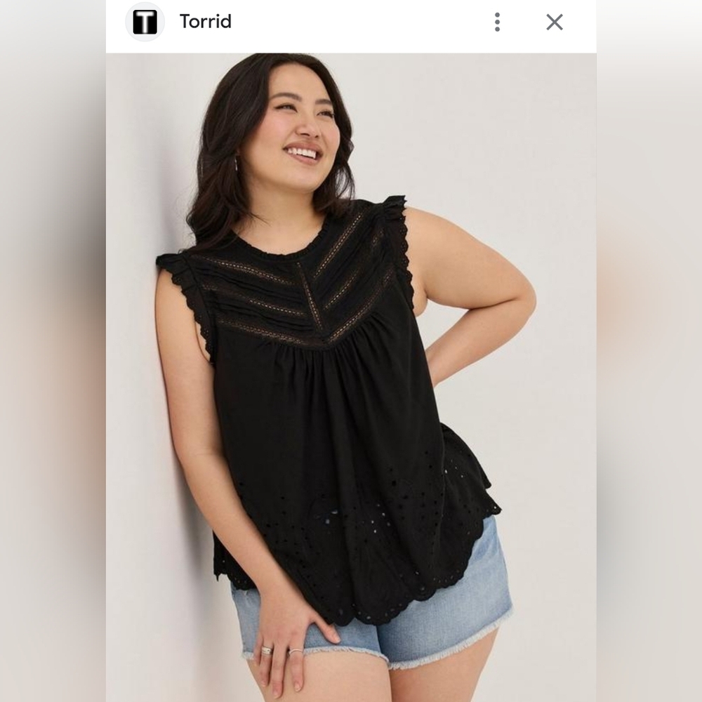Black Torrid size 2 top